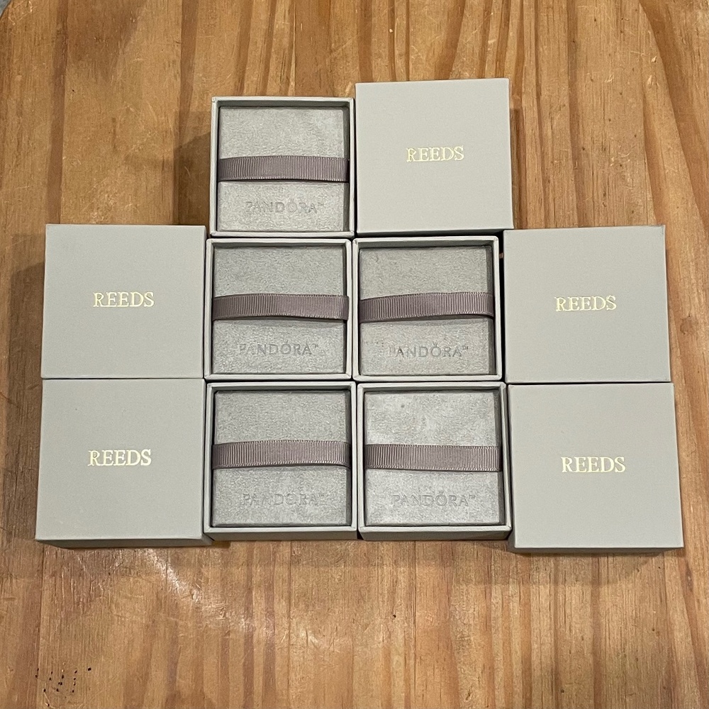 Lot of 5 Authentic Pandora Gift Boxes - NWOT Reeds Jewelers